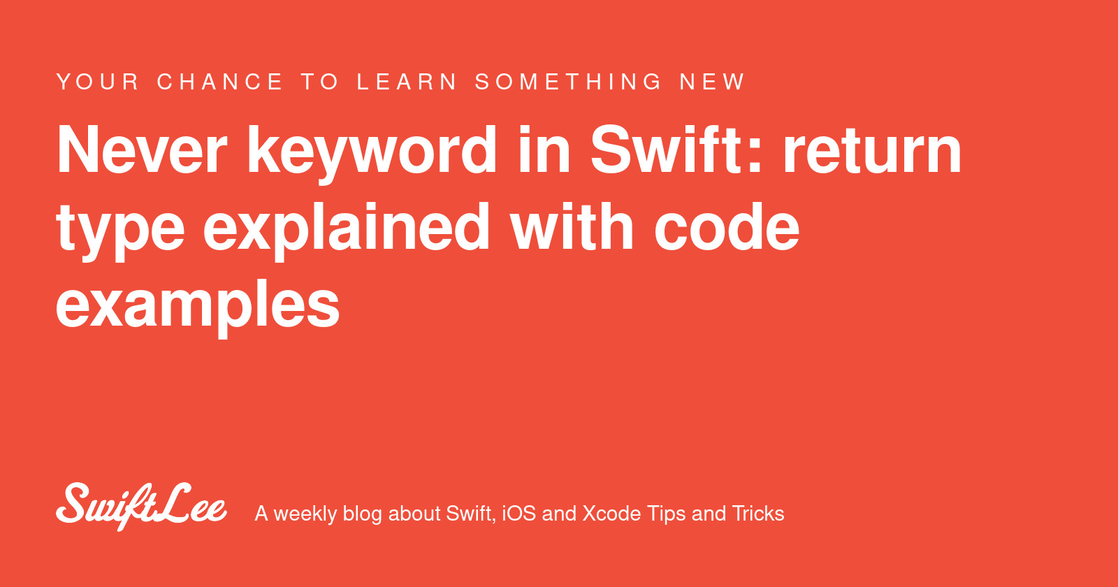 default will never be executed swift