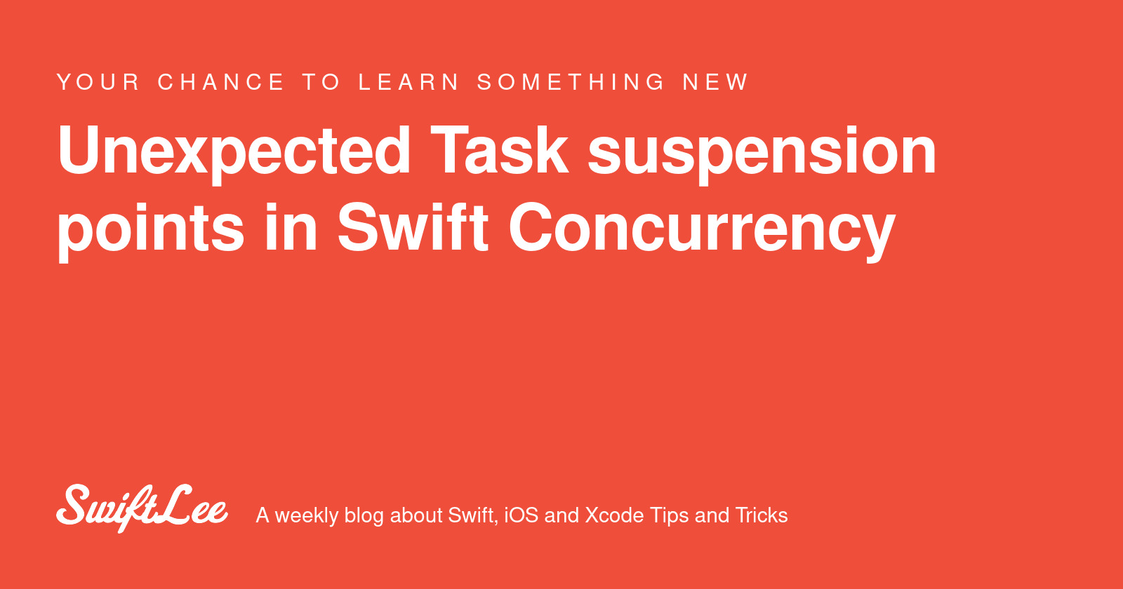 Unexpected Task suspension points in Swift Concurrency - SwiftLee